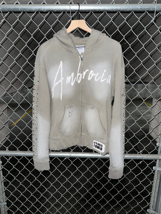 "GREY RADIANT" ZIP-UP